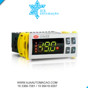 IR33E9HB20 - Control. Univ. 2 Ent. Configuráveis + 2 saídas Analógicas (0-10V) e 2 saídas a relé + RTC, 115 a 230V