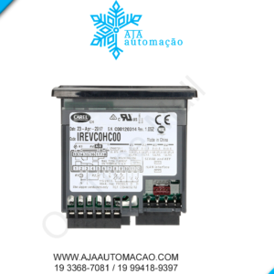 IREVC0HC00 - Control. IR33 compressor (16 A), degelo (8 A), ventilador (8 A), aux/light (8 A), RTC, Display verde