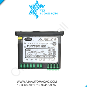 PJEZC0M100 - Control. para Congelados 2 Ent. NTC, 1 DI e 3 saídas relé (2HP, 8A, 8A) + RTC, 115V
