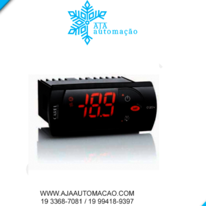 PJEZC0MB00 - Control. para Congelados 2 Ent. NTC, 1 DI e 3 saídas relé (2HP, 8A, 8A) + RTC, 230V - Display Azul