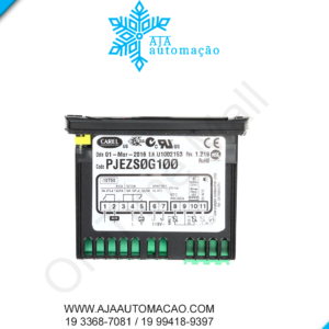 PJEZS0G100 - Control. para Resfriados 2 Ent. NTC, 1 DI e 2 saídas relé (2HP 8A), 115V
