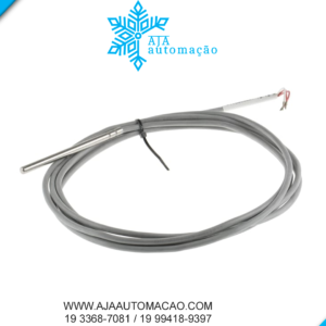 PT100000A1 - PT100, IP65, ponta sensora 6x100mm, 3mts de cabo, -50°C a 250°C